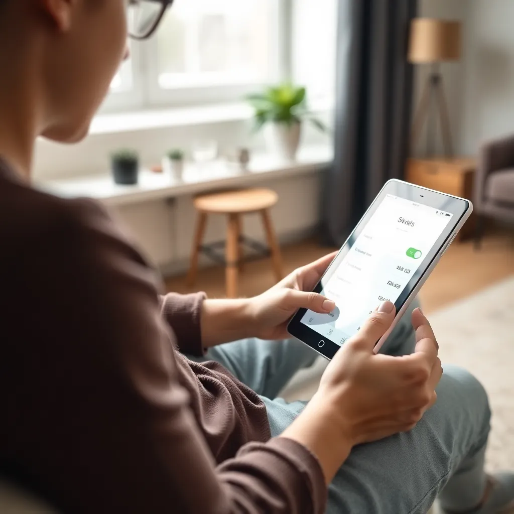 Smartphone met Nederlandse bankapp die automatische spaarfunctie toont